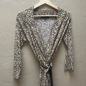 Vintage Wrap Dress - Earth Tones